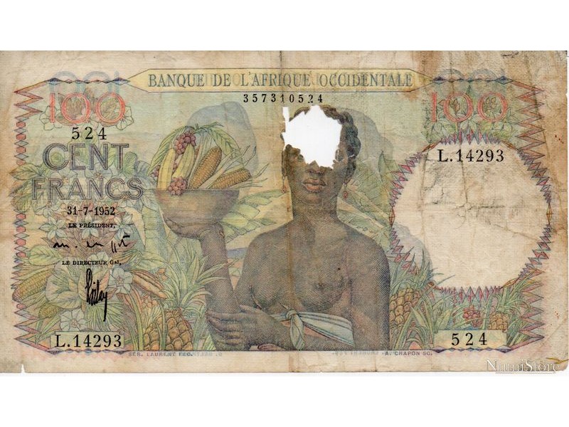100 Francs 1952