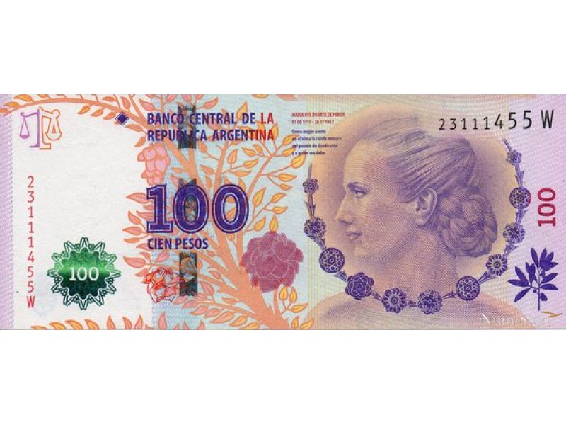 100 Pesos (Evita)