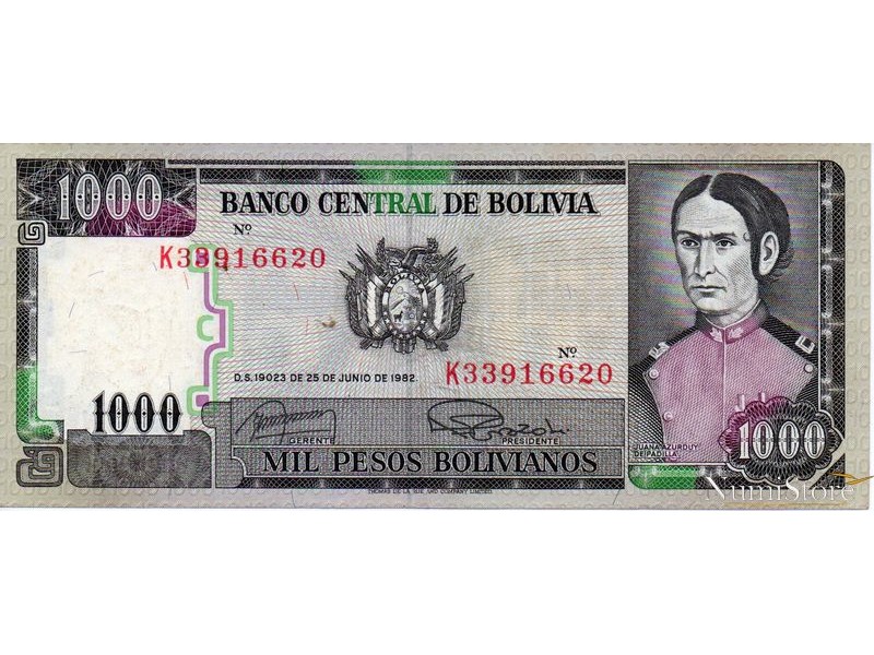 1000 Pesos Bolivianos