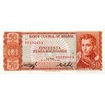 50 Pesos Bolivianos Ley 1962
