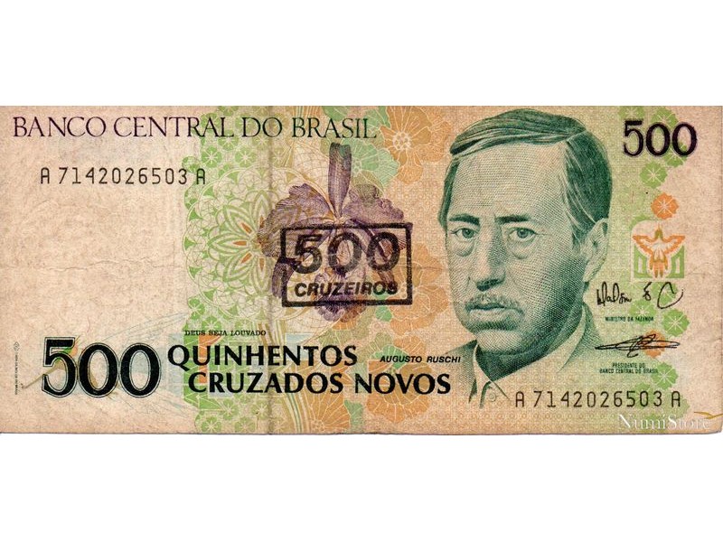 500 Cruzeiros (Resello)