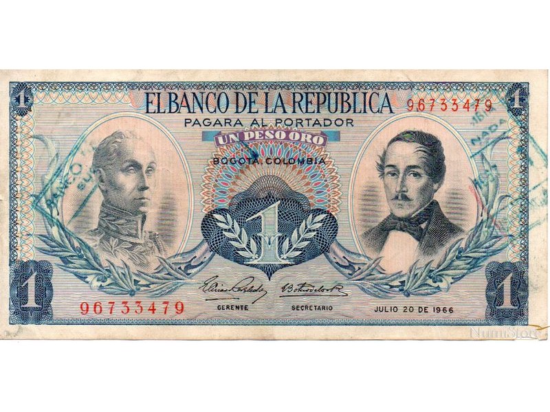 1 peso 1966