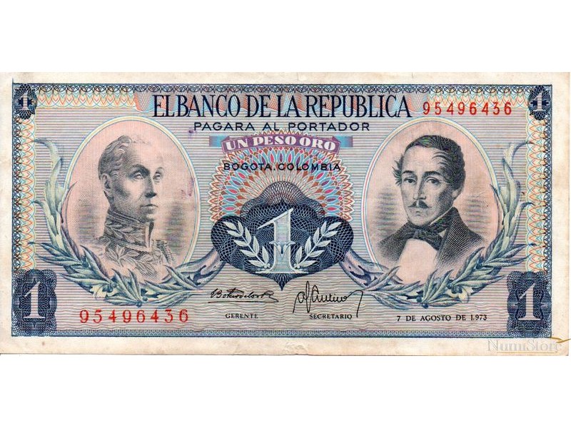 1 peso 1973