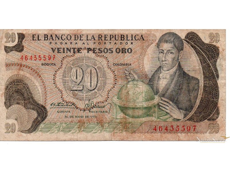 20 Pesos Oro 1973