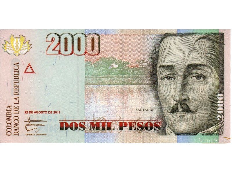 2000 Pesos Oro 2011