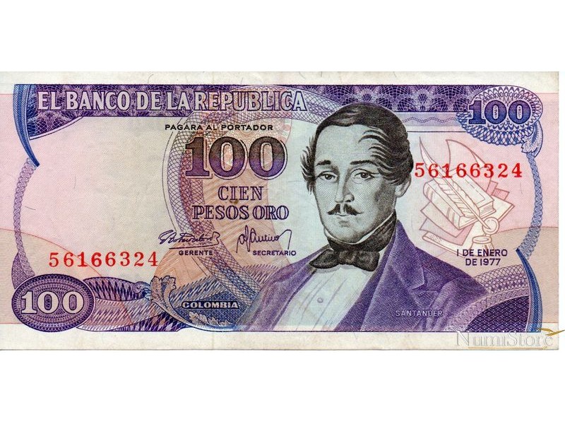 100 Pesos oro 1977