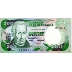 200 Pesos Oro 1989