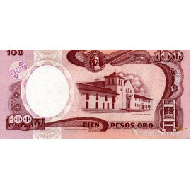 100 Pesos oro 1989