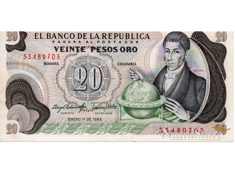 20 Pesos Oro 1983