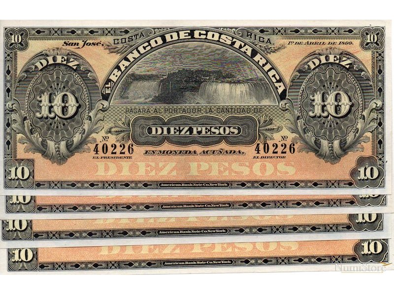 10 Pesos (Fórmula BCR) 1899