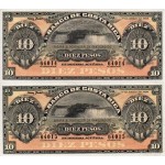 Set 10 Pesos (2 Fórmulas BCR) 1/3/1899