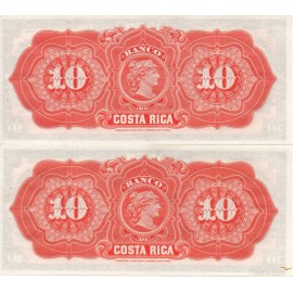 Set 10 Pesos (2 Fórmulas BCR) 1/3/1899