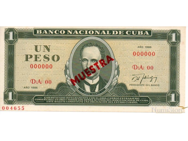 1 Peso 1986 (Muestra)