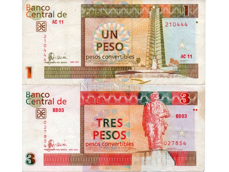 Set 1,3 Pesos Convertibles