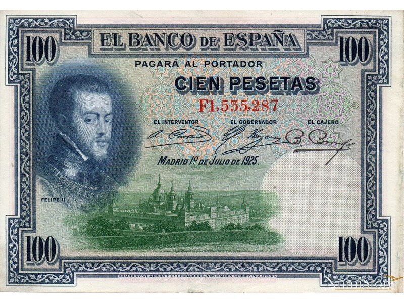 100 Pesetas 1925