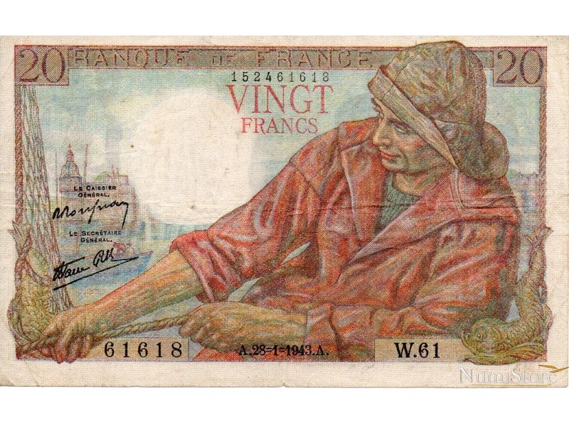 20 Francs 1943