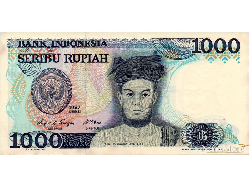 1000  Rupiah 1987