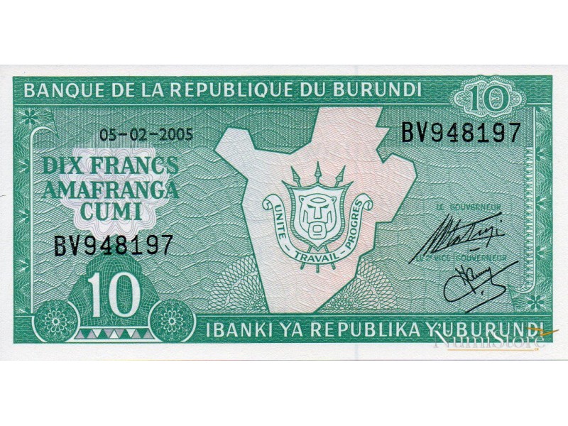 10 Francs 2005