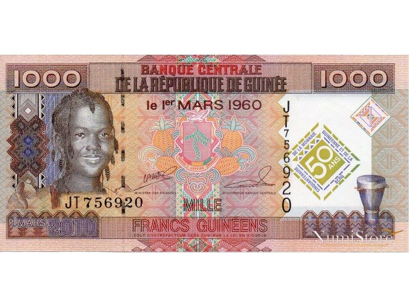 1000 Francs 1960