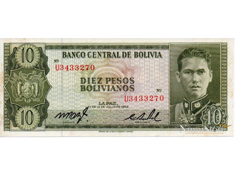10 Pesos 1962