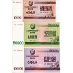 Set 10 50 100 Mil Won