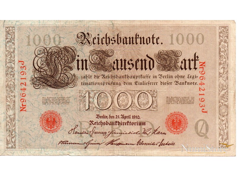 1000 Mark 1910