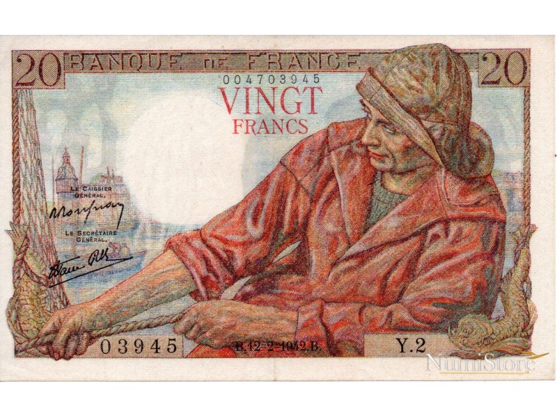 20 Francs 1942