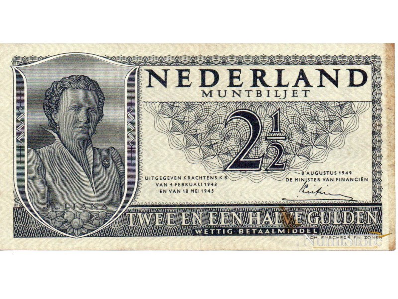 2 1/2 Gulden 1949