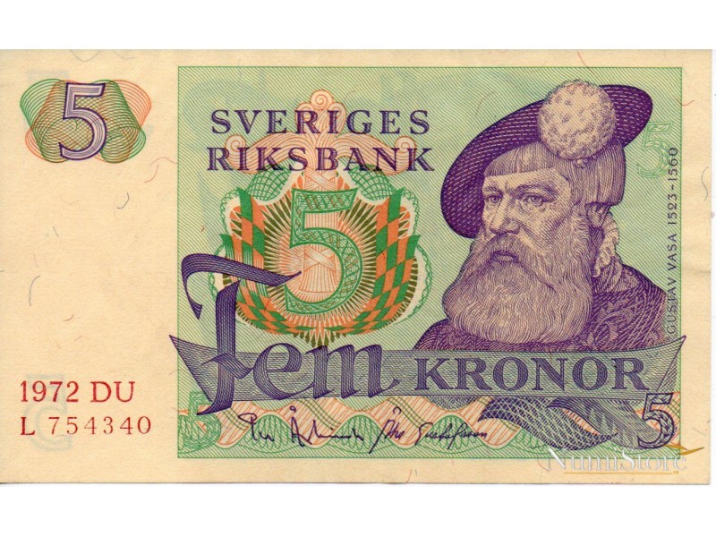 5 Kronor 1972