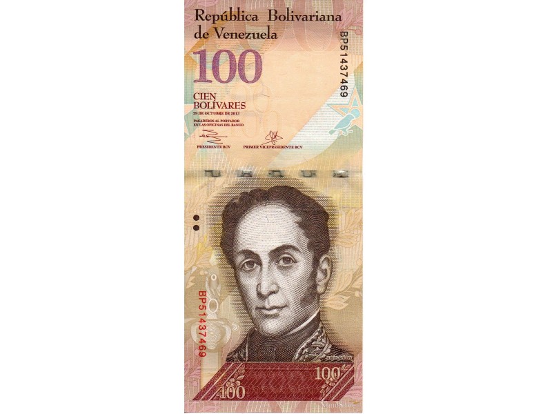 100 Bolivares 2013