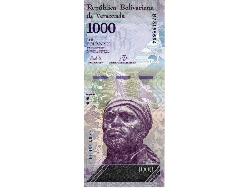 1000 Bolivares 2017