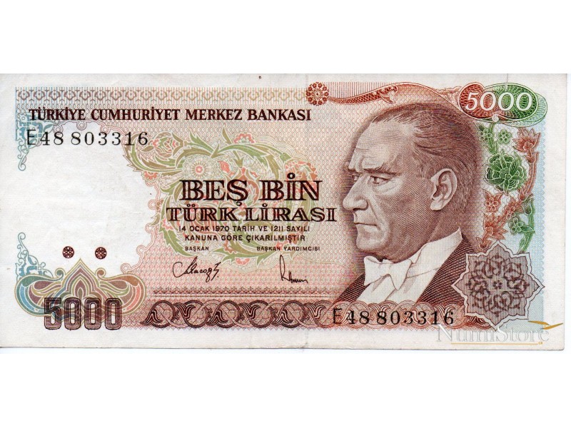 500 Liras 1970