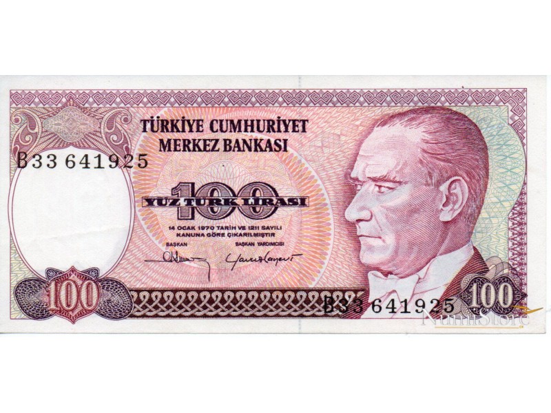 100 Liras 1970