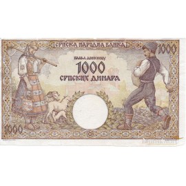 1000 Dinara 1942