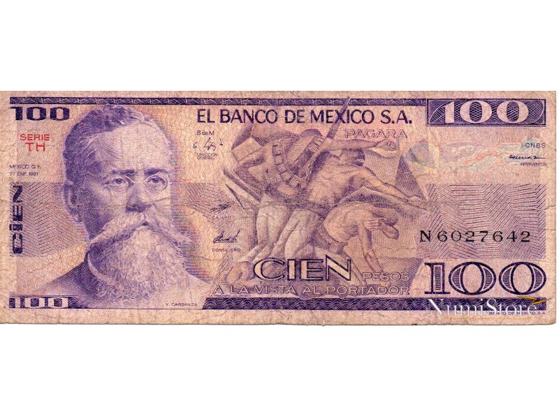 100 Pesos 1981