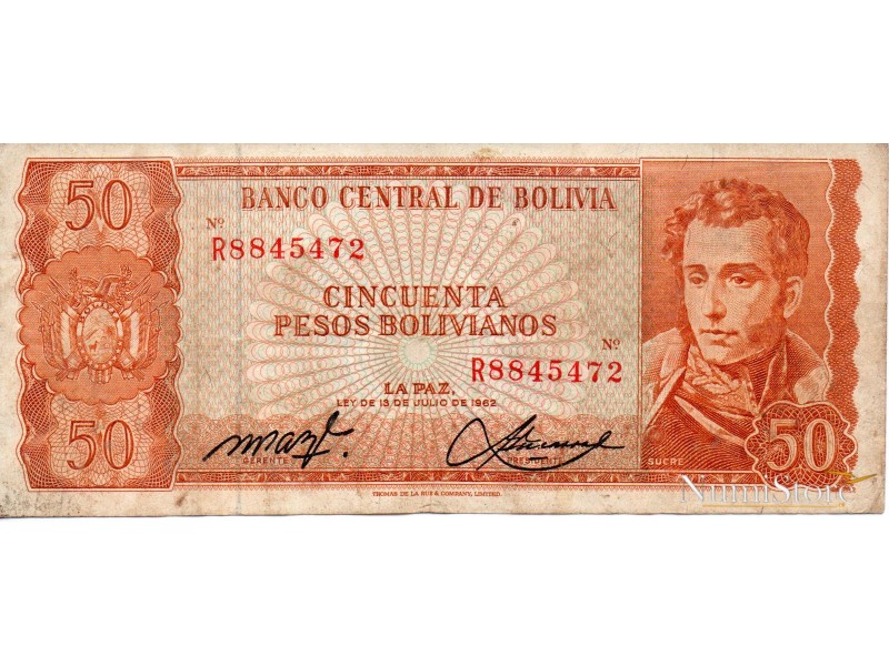 50 Pesos 1962