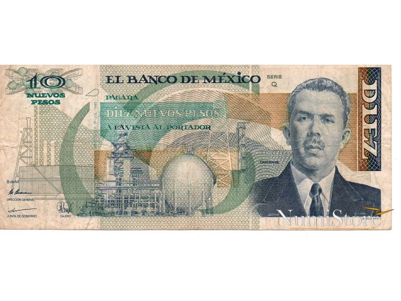 10 Nuevos Pesos 1992