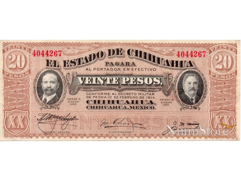 20 Pesos 1915