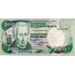 200 Pesos Oro 1988