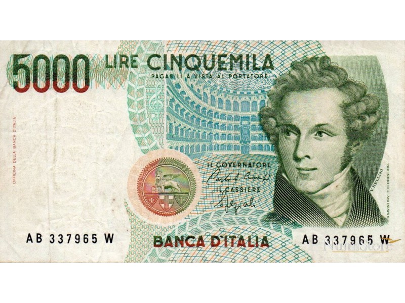 5000 Liras 1985