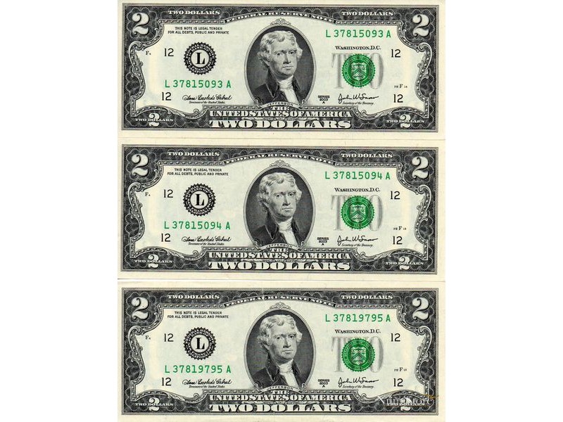 Set 2 Dollars 2003 (3 Consecutivos)