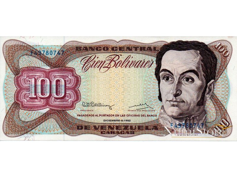 100  Bolivares 1992