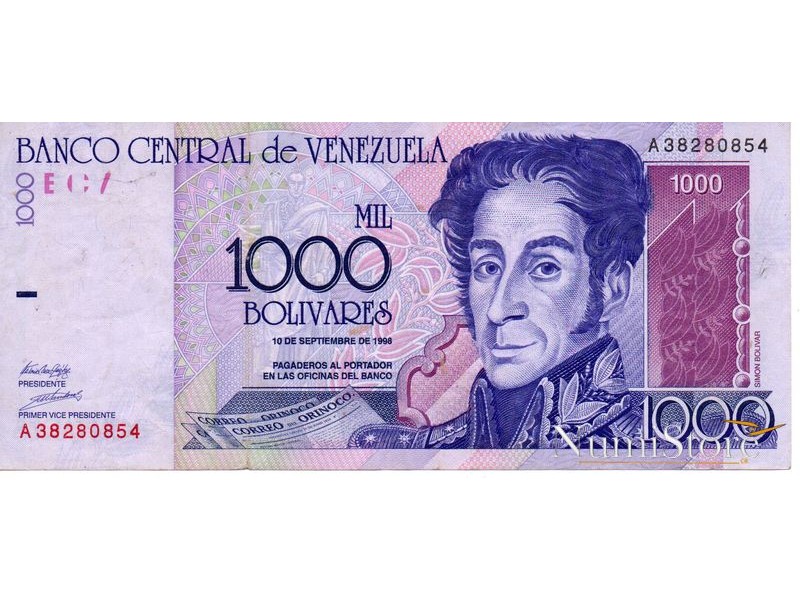 1000  Bolivares 1998