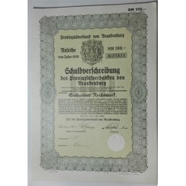 Bono (Schuldverschreibung)  100 Reichsmark Berlin ..