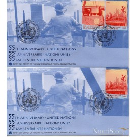 Set 4 55 Aniv. Naciones Unidas (Geneve) 2000