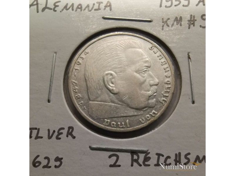 2 Reichsmark 1939 A