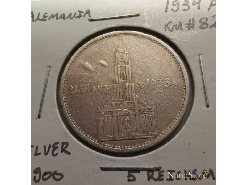 5 Reichsmark 1934 A