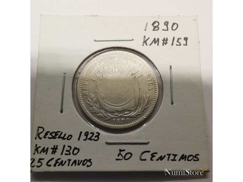 50 Centimos 1890 (R-1923)