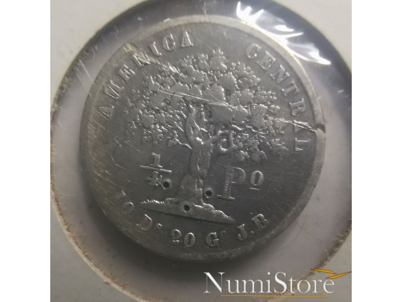 1/4 Peso 1850 (Puntos Masones)