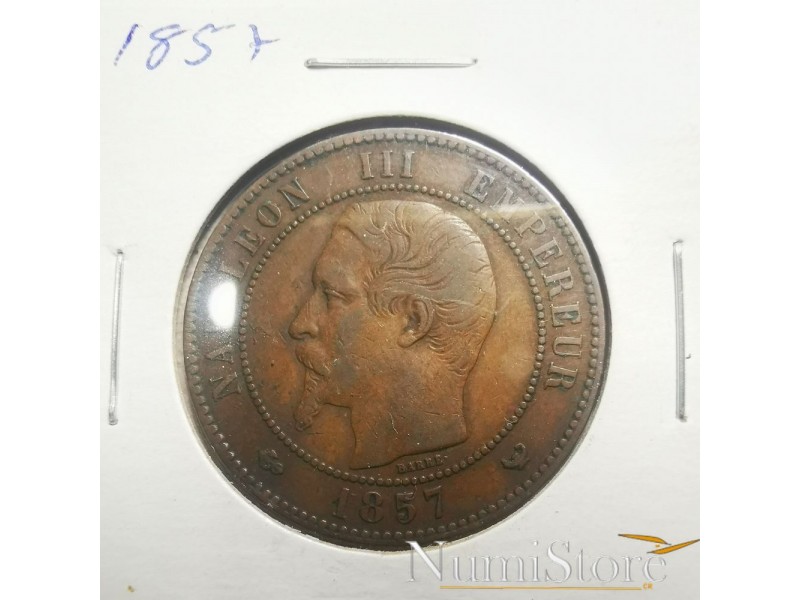 10 Centimes 1857 (W)